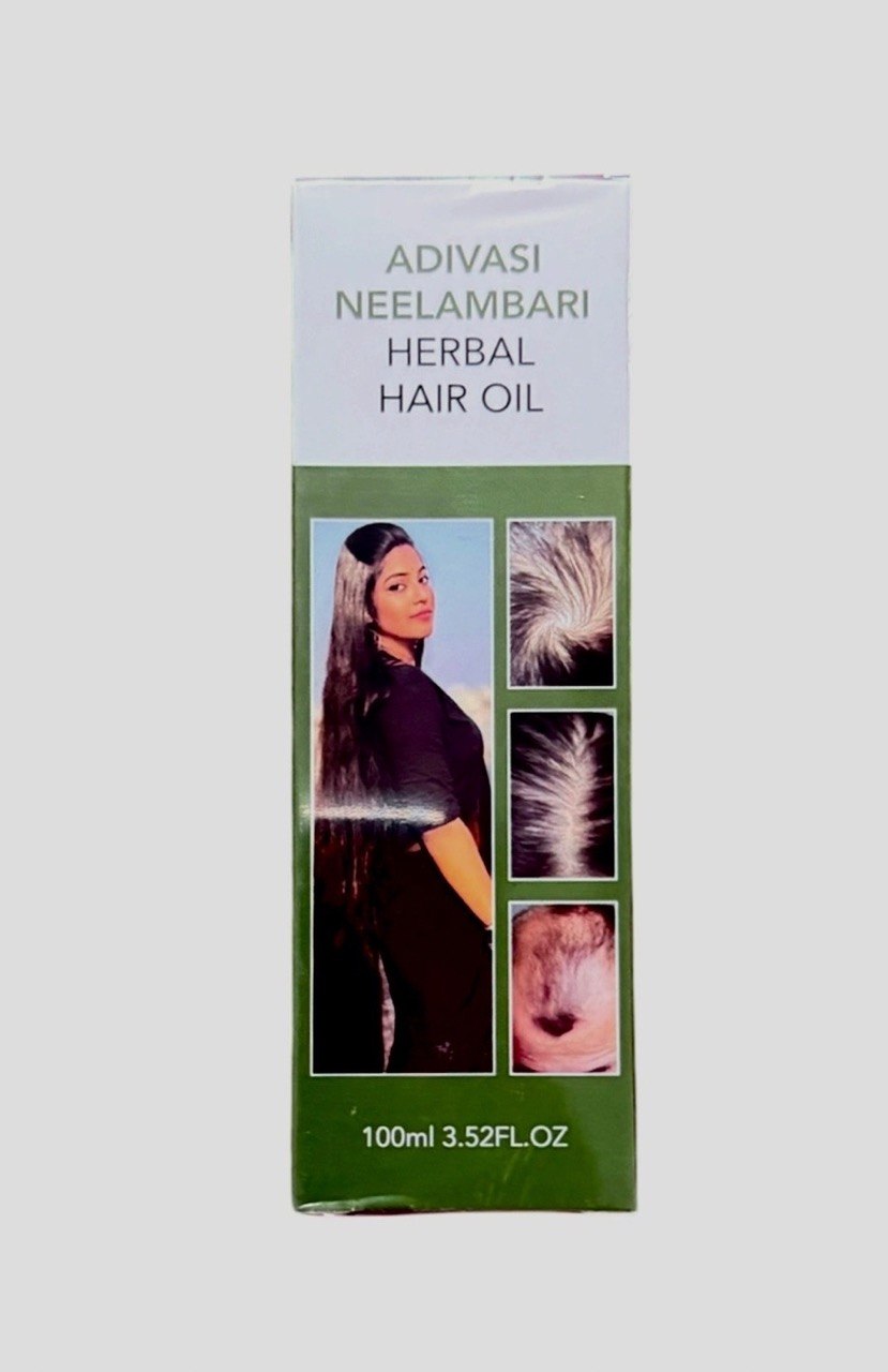 Adivasi Neelambari Herbal Hair Oil – Natural Hair Growth & Anti Hair Fall Treatment (100ml / 3.52 fl oz)