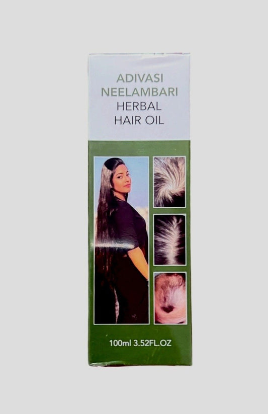 Adivasi Neelambari Herbal Hair Oil – Natural Hair Growth & Anti Hair Fall Treatment (100ml / 3.52 fl oz)
